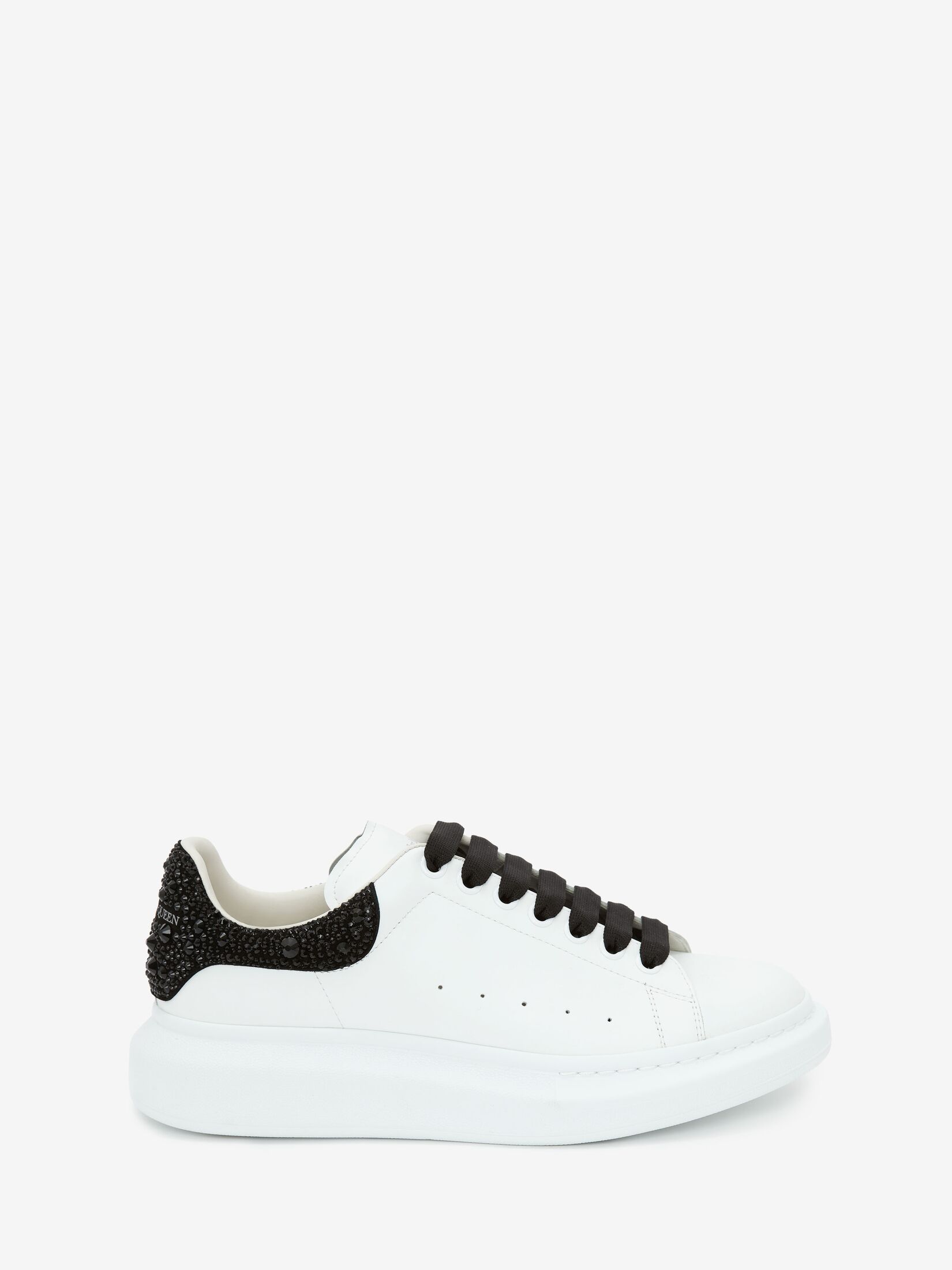 Oversized leather sneakers in white - Alexander Mc Queen | Mytheresa